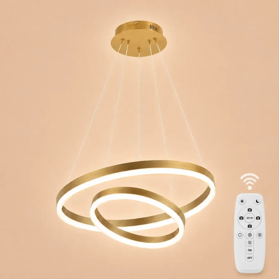 Vega-Lustra led minimalista cu cercuri reglabile