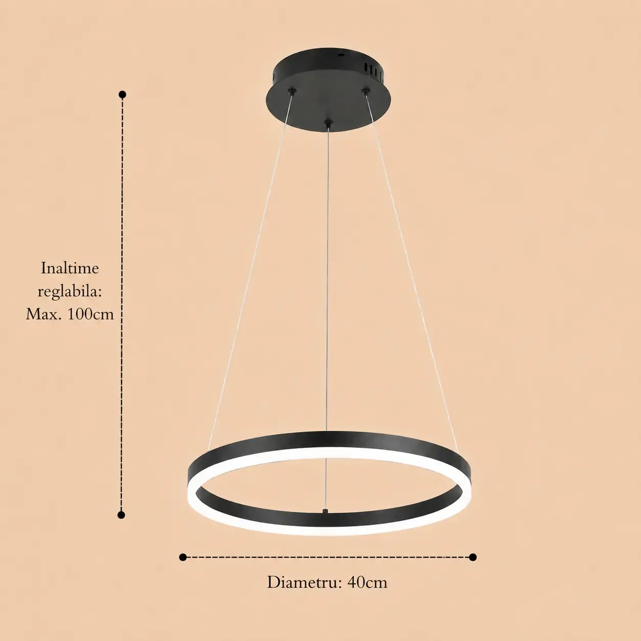 Vega-Lustra led cerc Diam.40cm