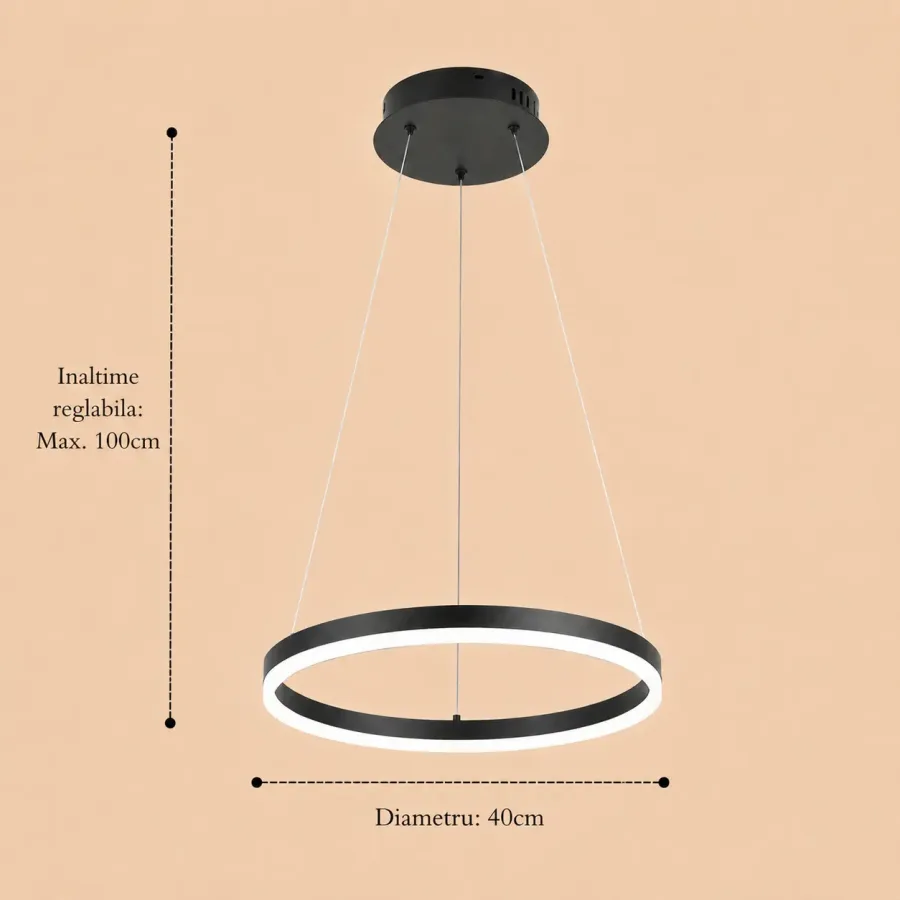 Vega-Lustra led cerc Diam.40cm