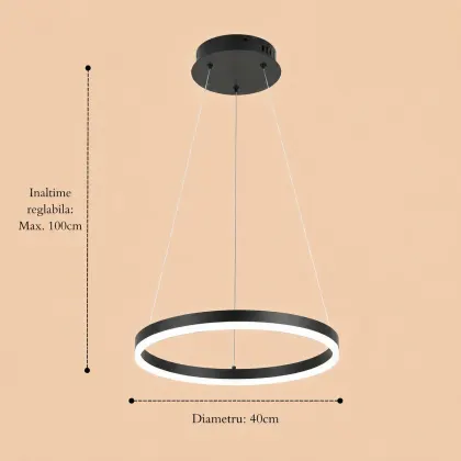 Vega-Lustra led cerc Diam.40cm