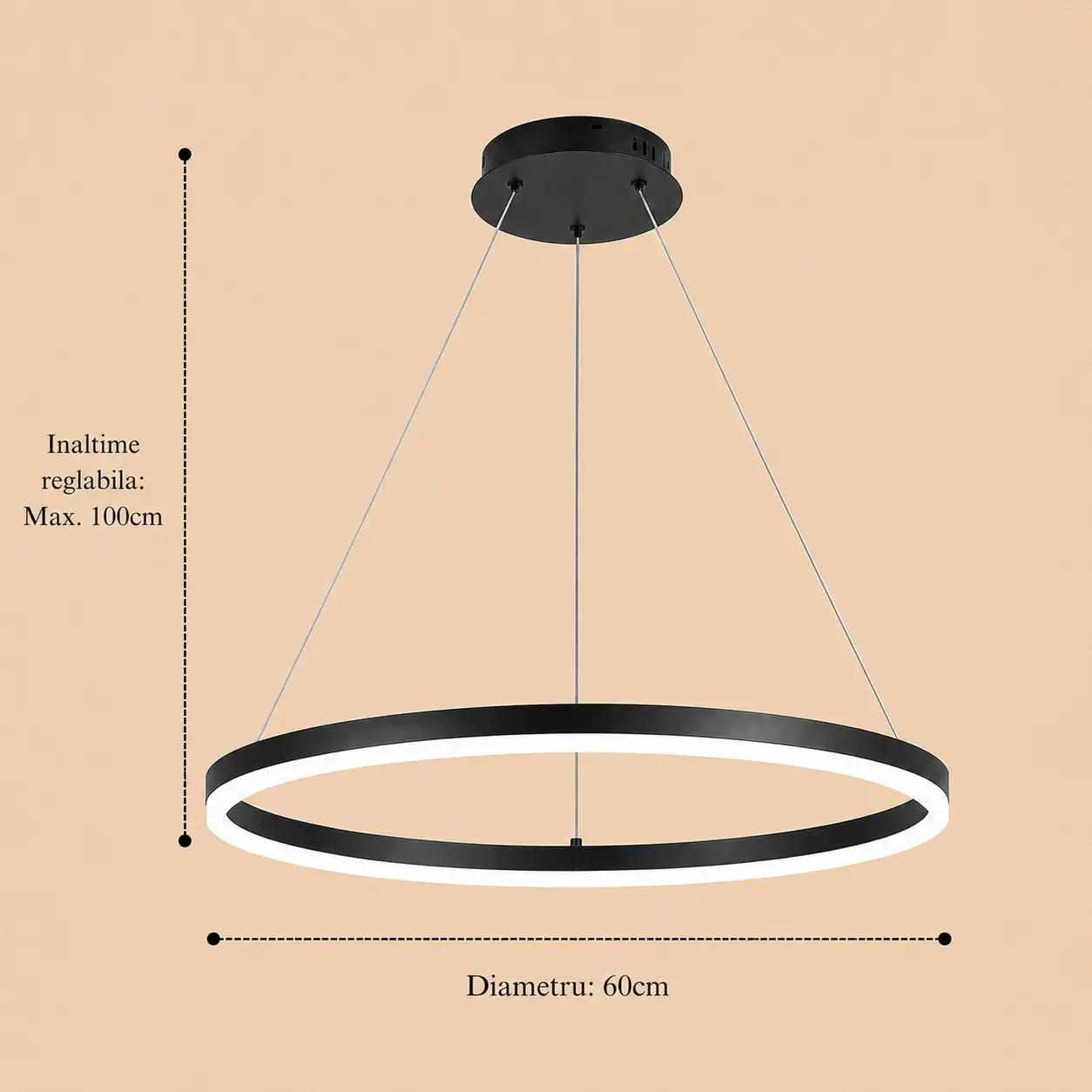 Vega-Lustra led cerc Diam.60cm