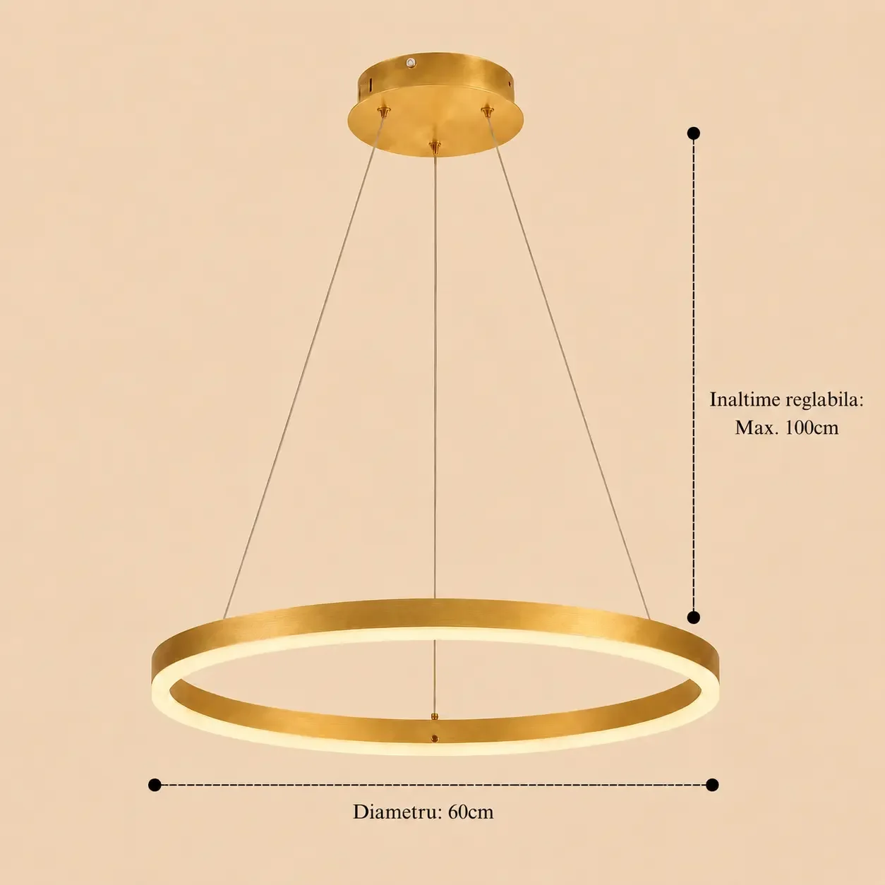 Vega-Lustra led cerc Diam.60cm