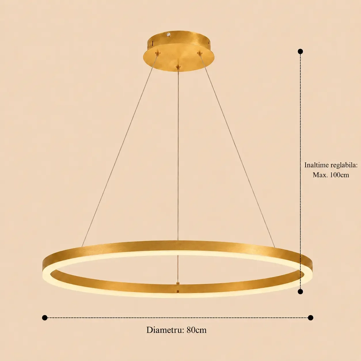 Vega-Lustra led cerc Diam.80cm