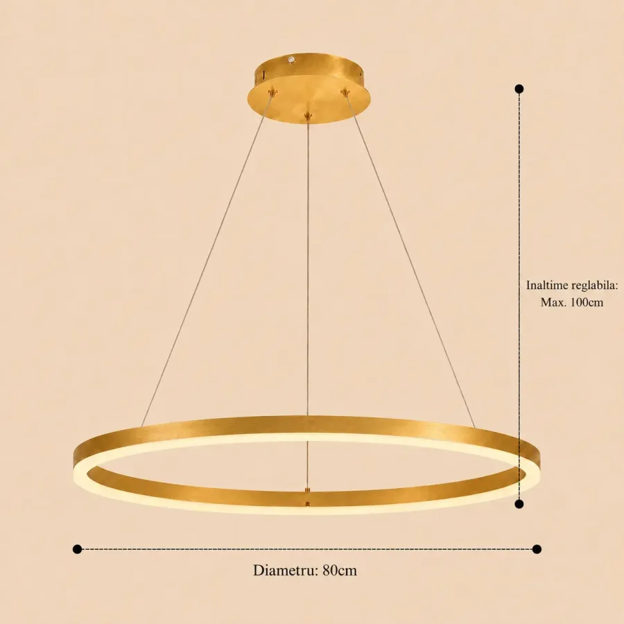 Vega-Lustra led cerc Diam.80cm