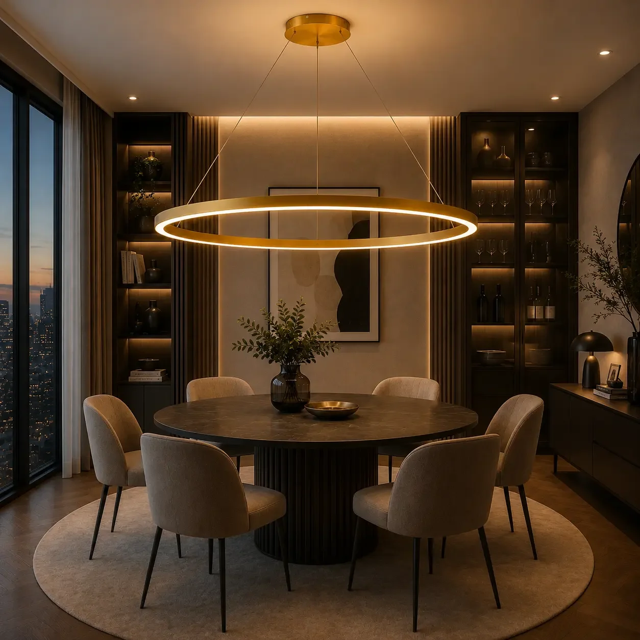 Vega-Lustra led cerc Diam.100cm