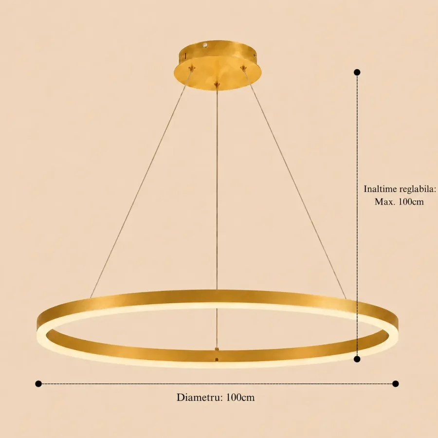 Vega-Lustra led cerc Diam.100cm