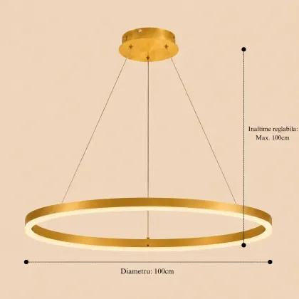Vega-Lustra led cerc Diam.100cm