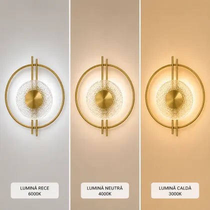 Coris-aplica led eleganta din sticla