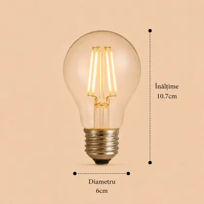 Bec Led Filament 4W E27 model A60