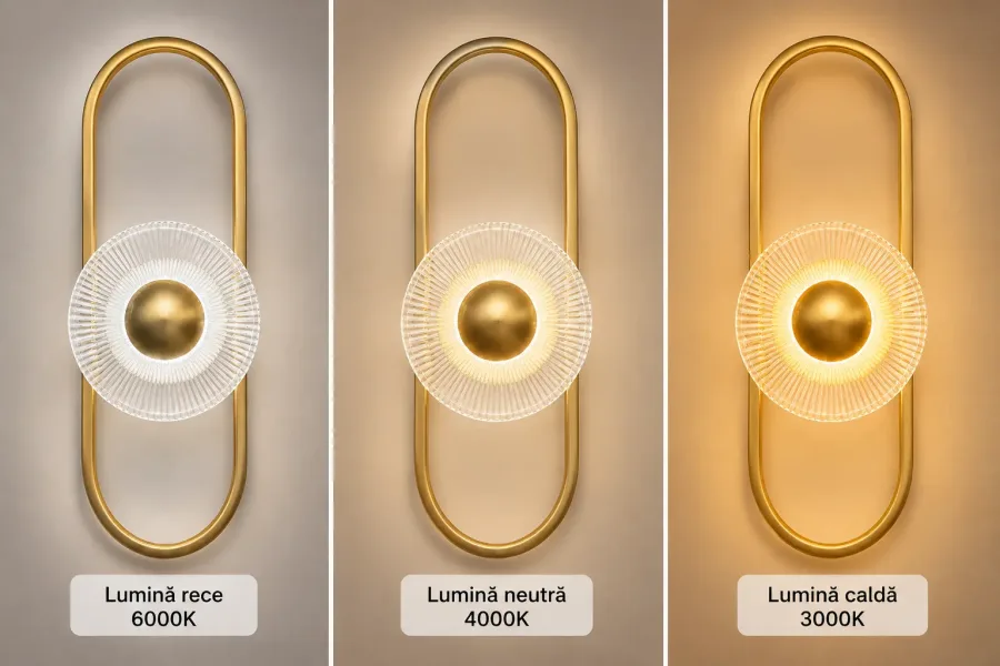 Dalis-aplica led eleganta din sticla
