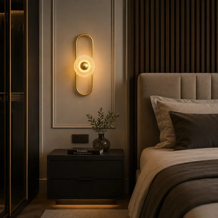 Dalis-aplica led eleganta din sticla