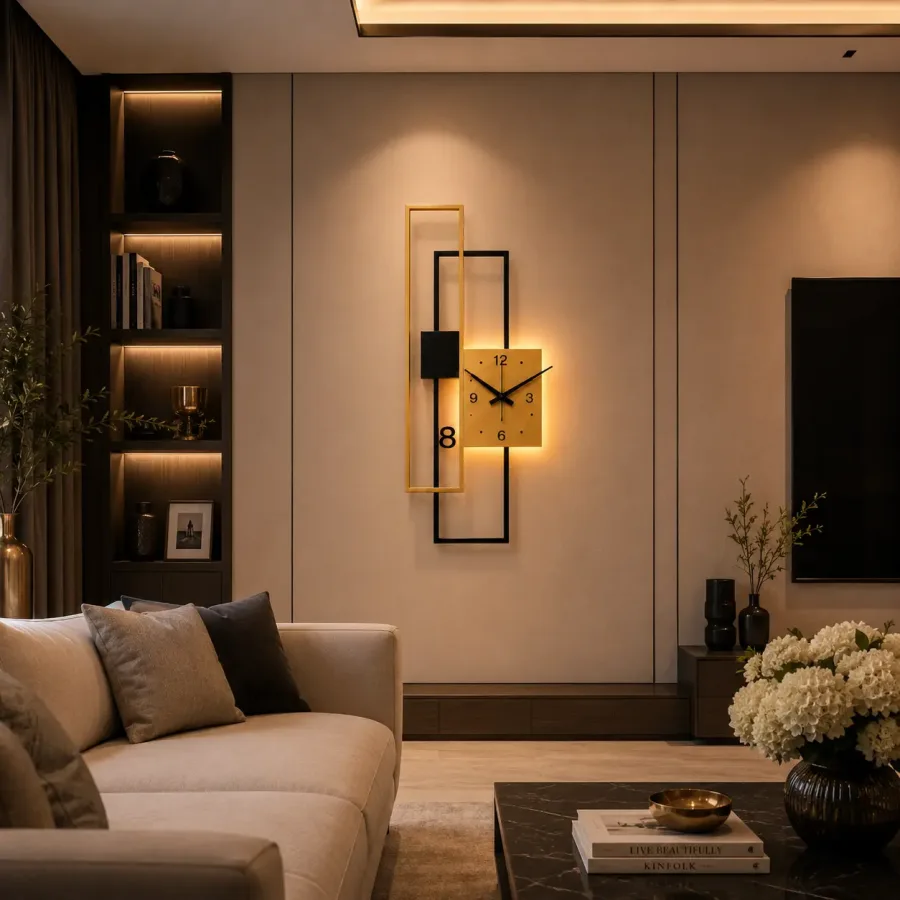 Arvion-aplica led ceas cu lumina calda