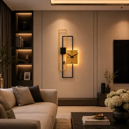 Arvion-aplica led ceas cu lumina calda