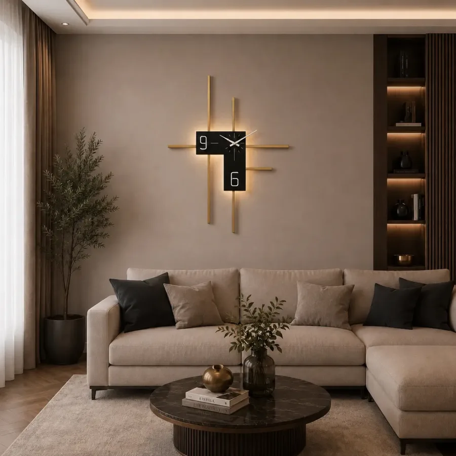 Relia-aplica led ceas cu lumina calda