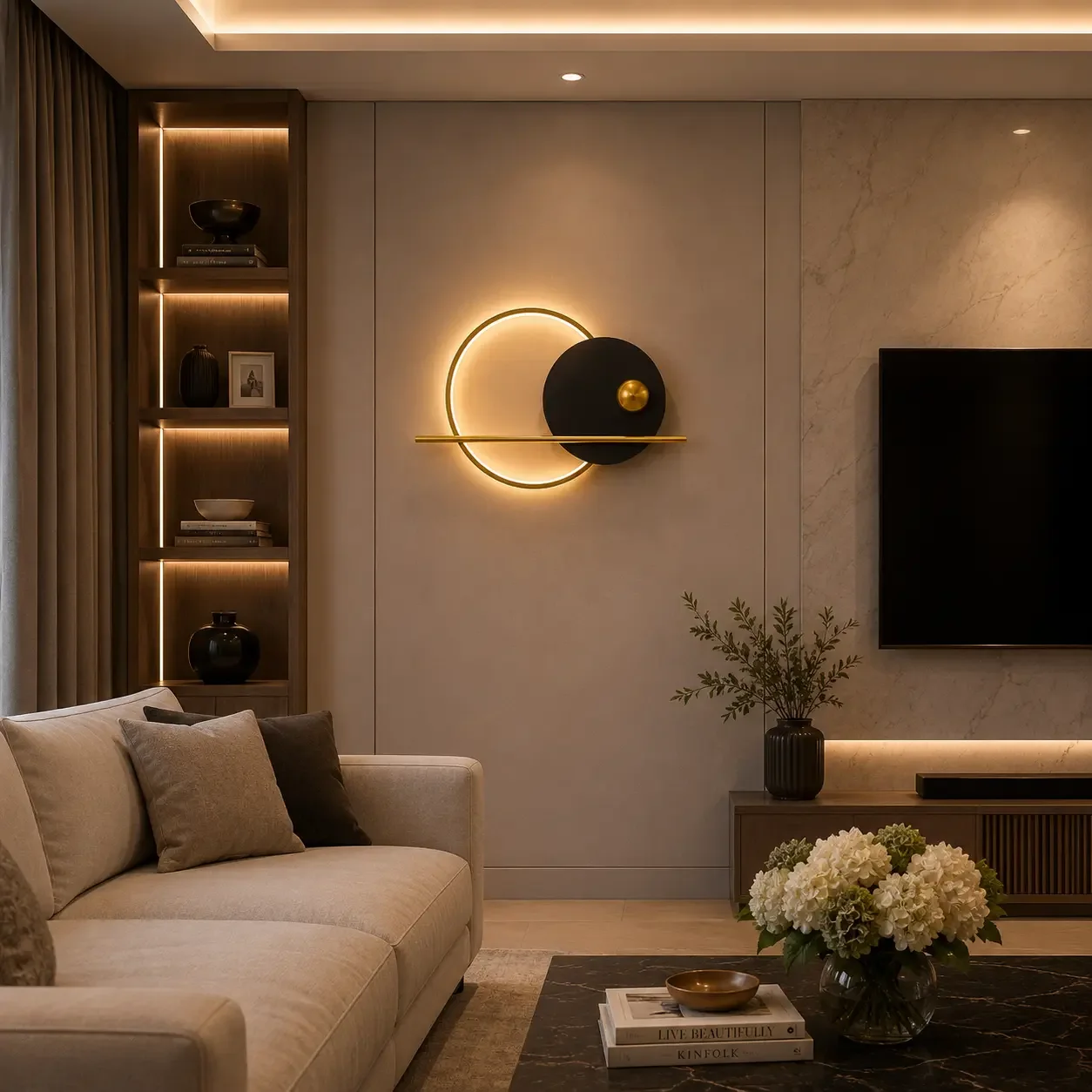 Velia-aplica led moderna lumina calda