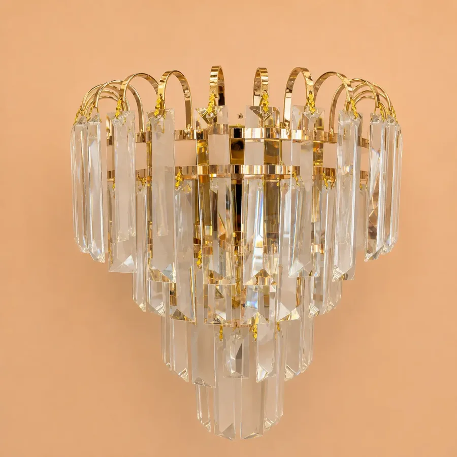Pavia-Aplica Cristal cu 2 Becuri