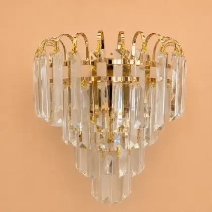 Pavia-Aplica Cristal cu 2 Becuri