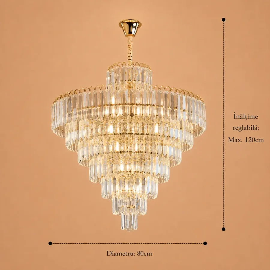 Pavia-Candelabru Diam.80cm cu 28 Becuri