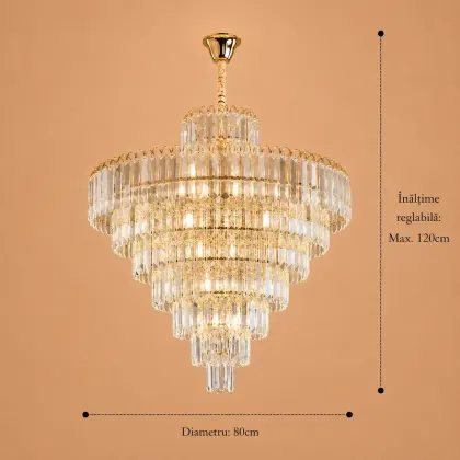 Pavia-Candelabru Diam.80cm cu 28 Becuri