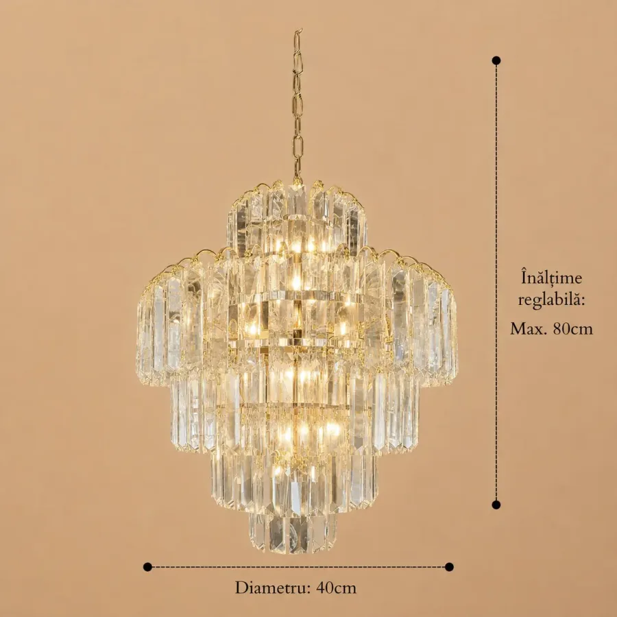 Pavia-Candelabru Diam.40cm cu 5 Becuri