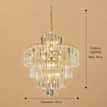 Pavia-Candelabru Diam.40cm cu 5 Becuri