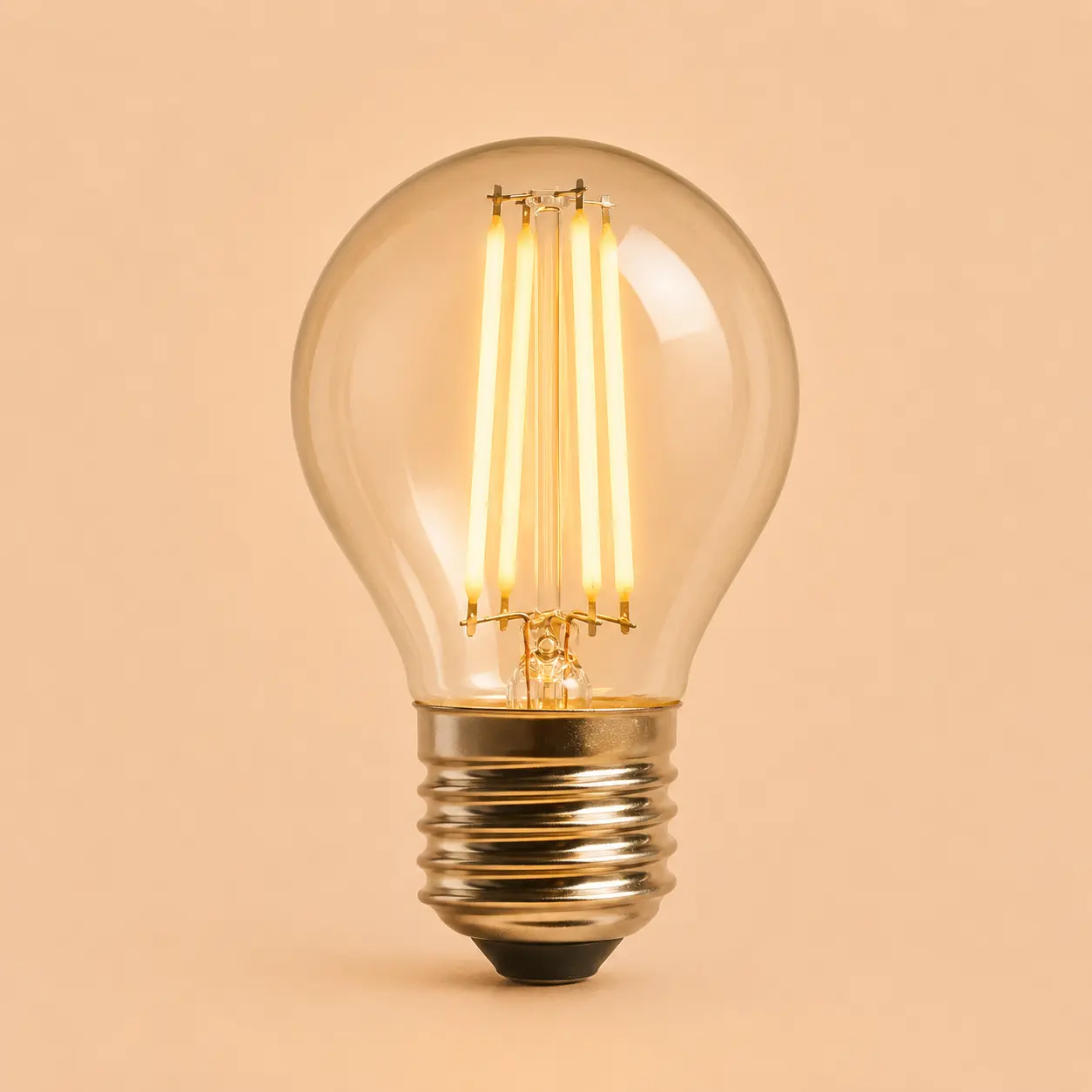 Bec Led Filament 4W E27 model G45 lumina calda