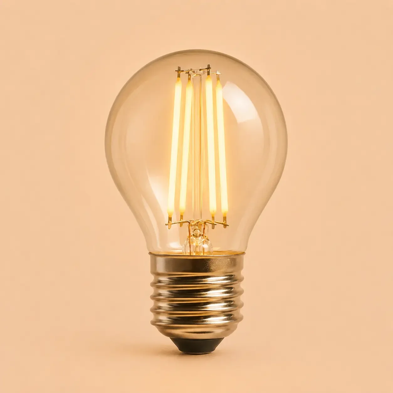 Bec Led Filament 4W E27 lumina calda model G45
