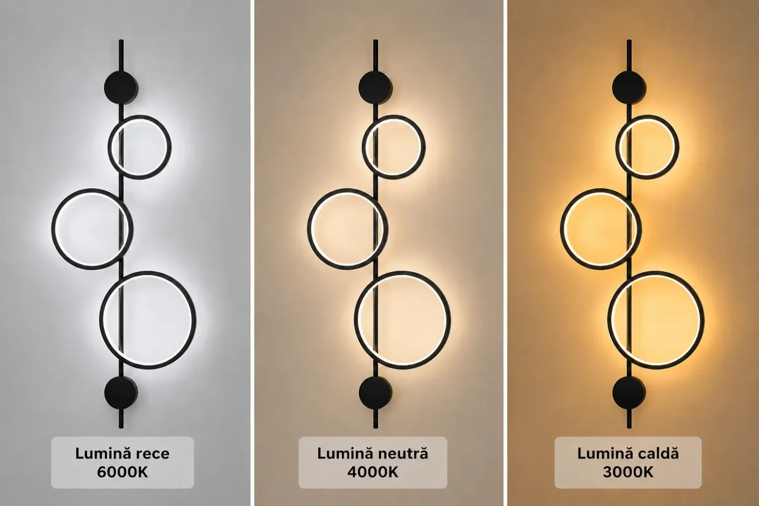 Artizan-aplica led moderna neagra