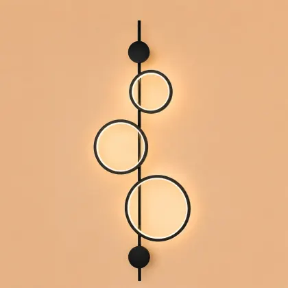 Artizan-aplica led moderna neagra