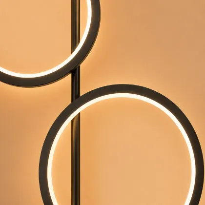 Artizan-aplica led moderna neagra