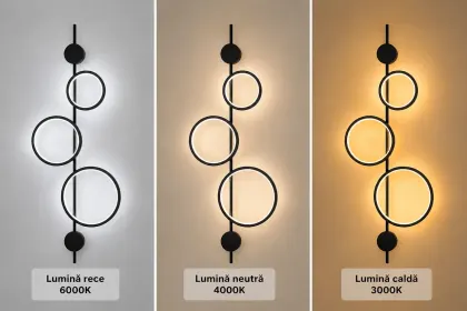 Artizan-aplica led moderna neagra