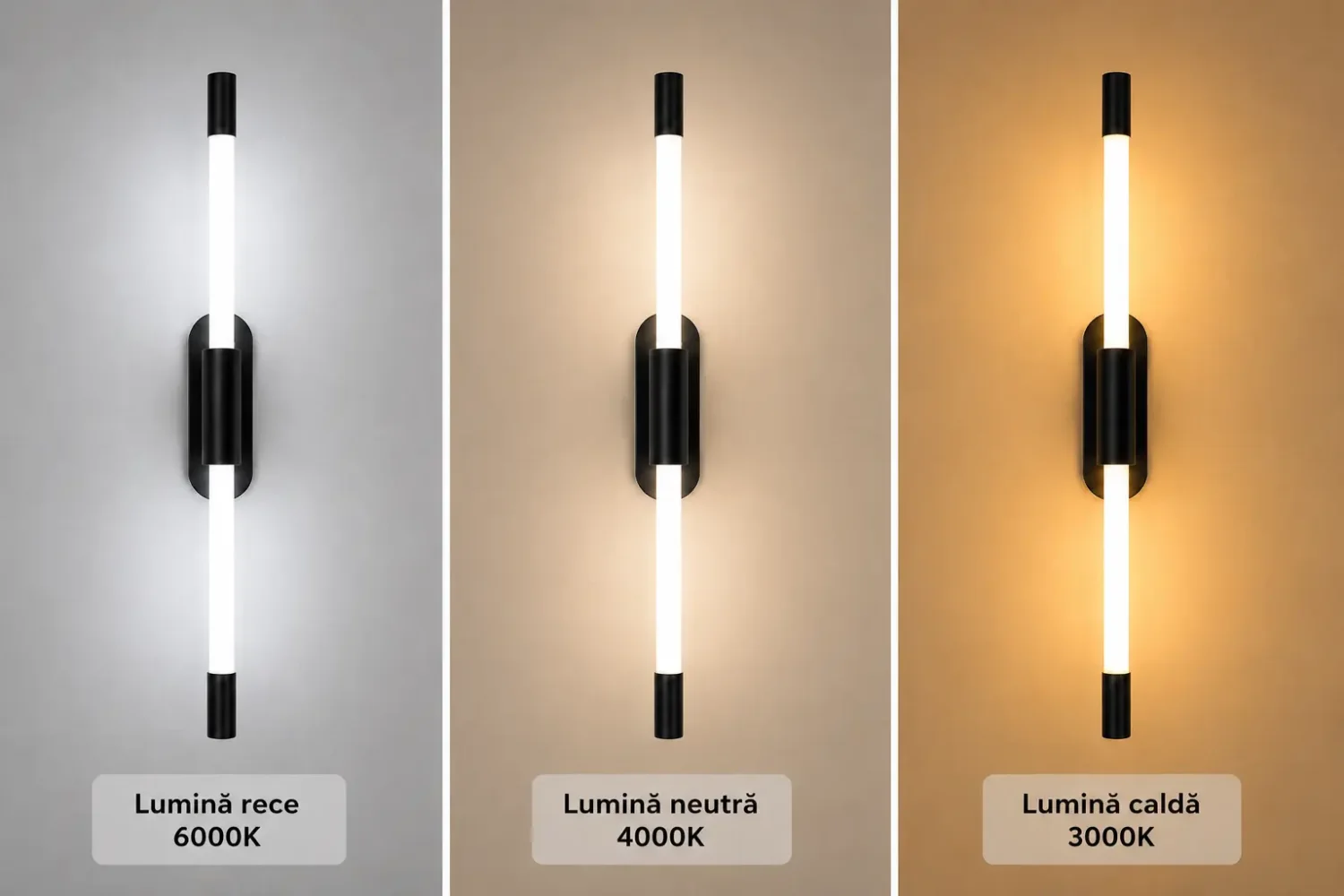 Thin-aplica tub led neagra