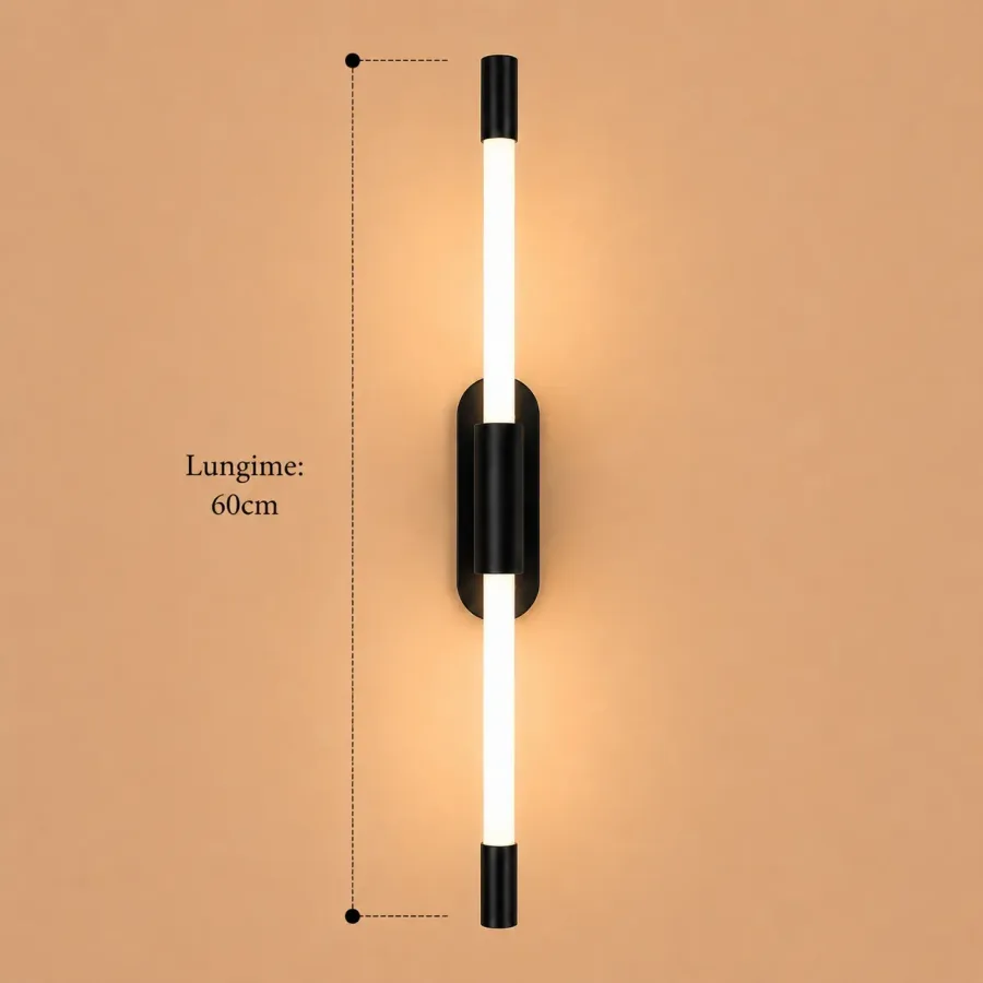 Thin-aplica tub led neagra