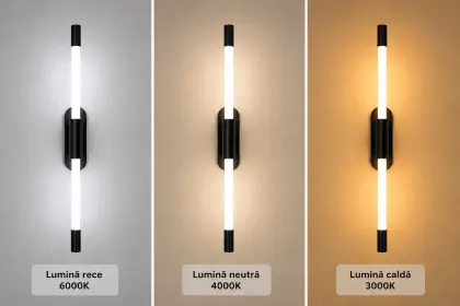 Thin-aplica tub led neagra