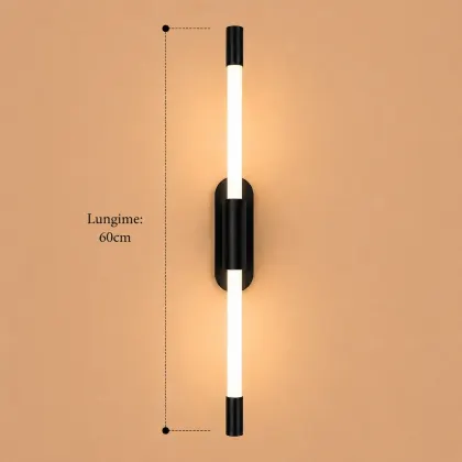 Thin-aplica tub led neagra
