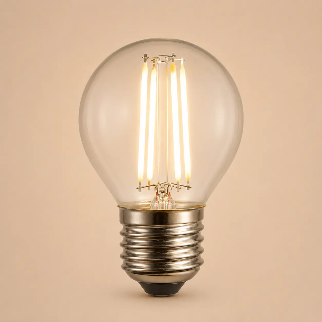 Bec Led Filament 4W E27 model G45 lumina neutra