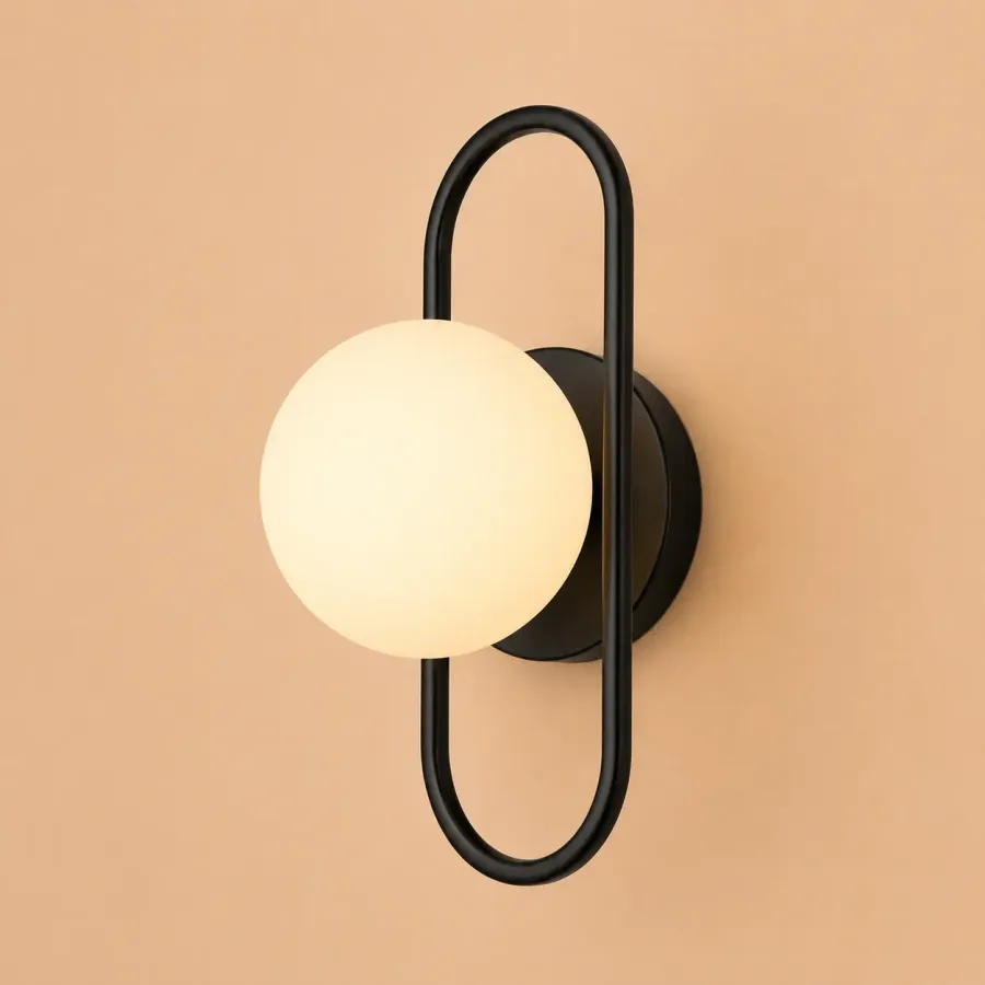 Alton-aplica cu glob alb mat