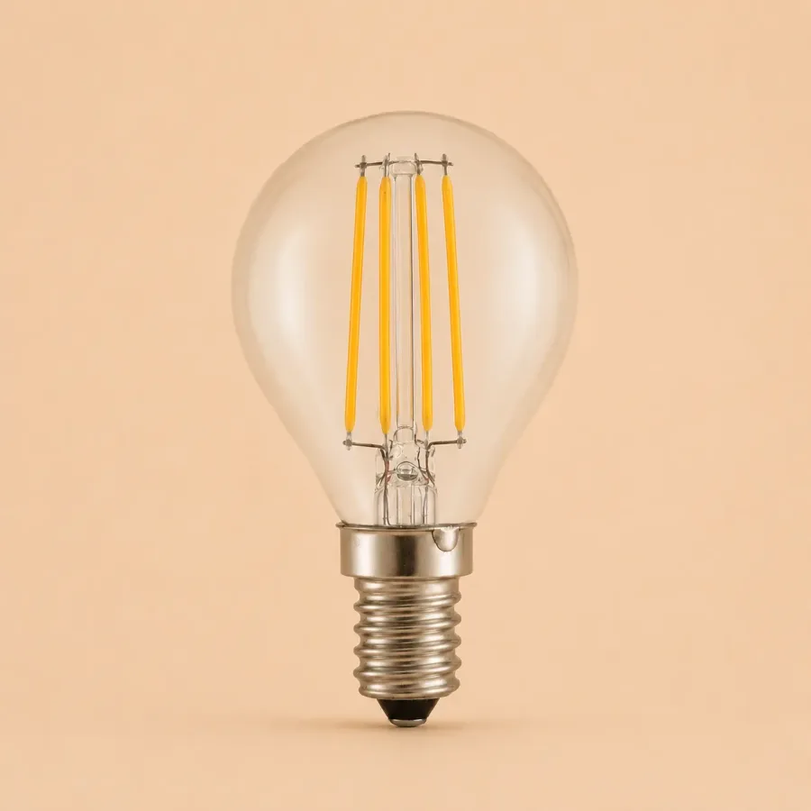 Bec Led Filament 4W E14 lumina calda model G45