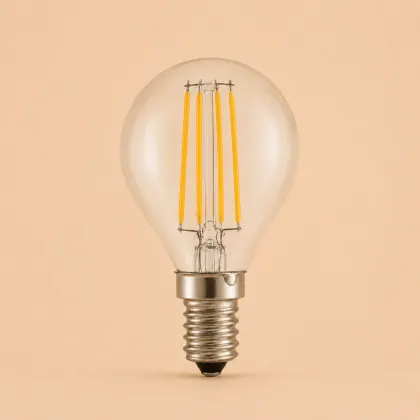Bec Led Filament 4W E14 lumina calda model G45