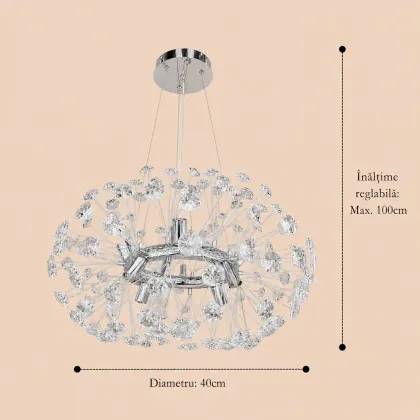 Elira-Candelabru Diam.40cm cu 8 Becuri
