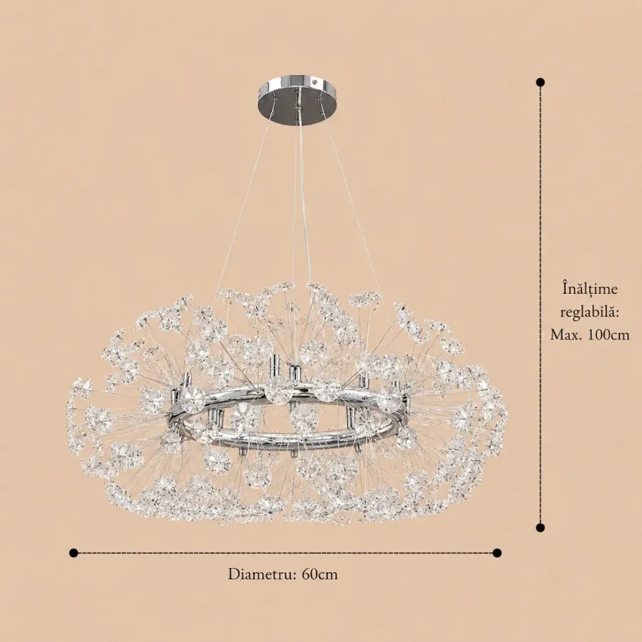 Elira-Candelabru Diam.60cm cu 12 Becuri