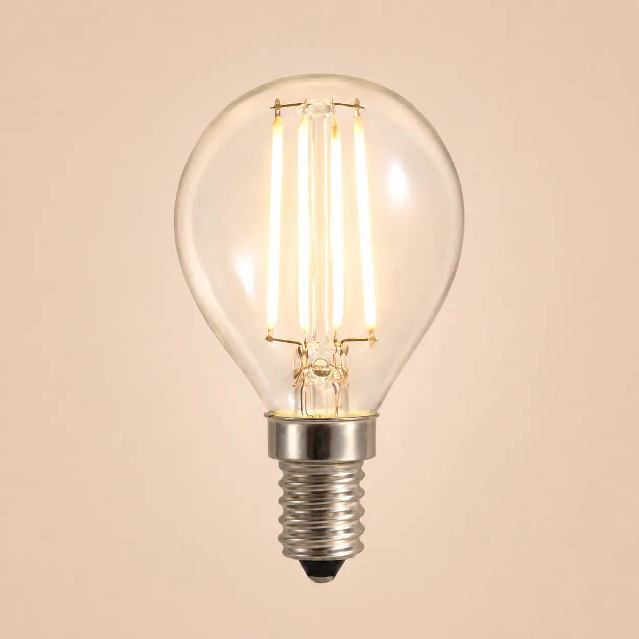 Bec Led Filament 4W E14 model G45 lumina neutra