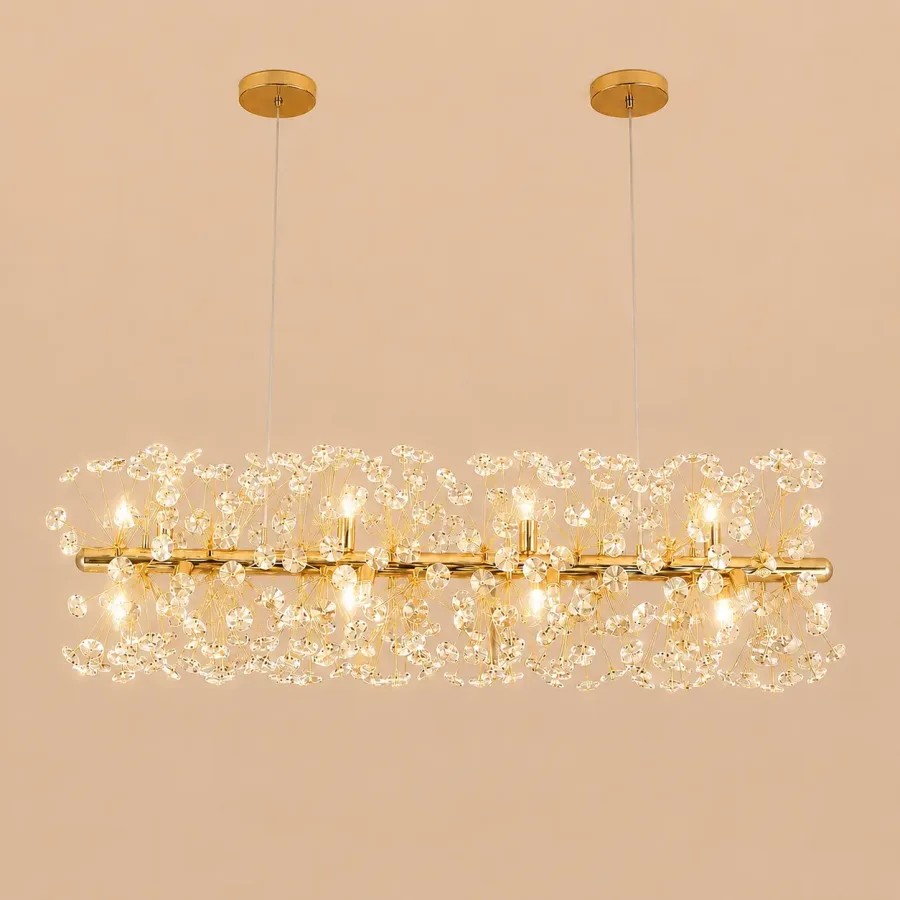 Elira-Candelabru Lung 90cm cu 12 Becuri