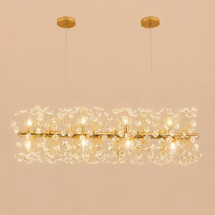 Elira-Candelabru Lung 90cm cu 12 Becuri