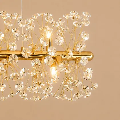 Elira-Candelabru Lung 90cm cu 12 Becuri