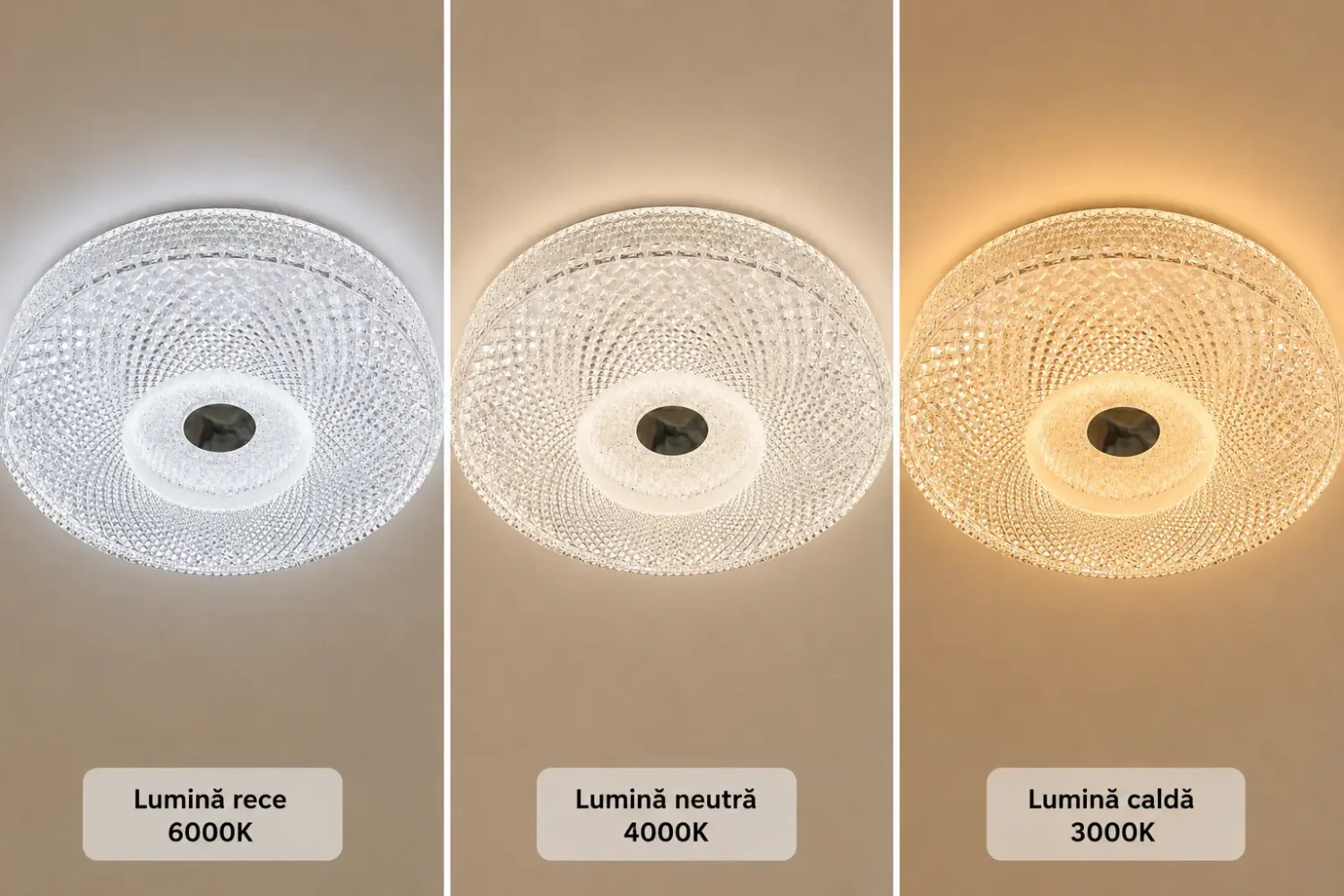 Astea-plafoniera led eleganta Diam.40cm cu telecomanda