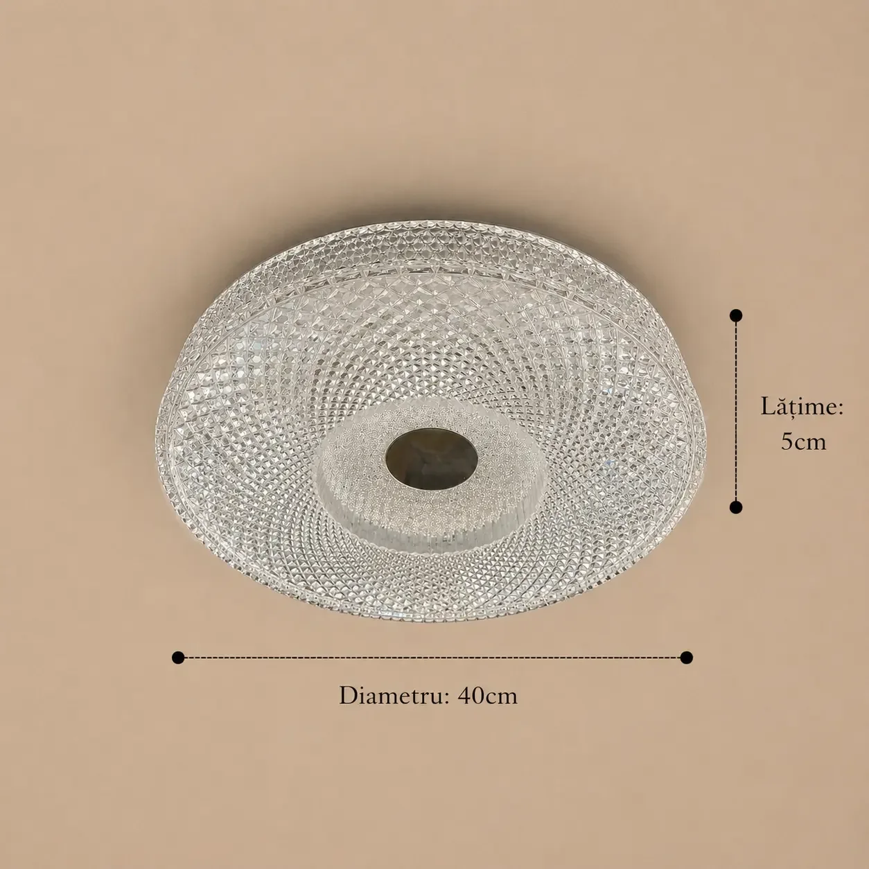 Astea-plafoniera led eleganta Diam.40cm cu telecomanda