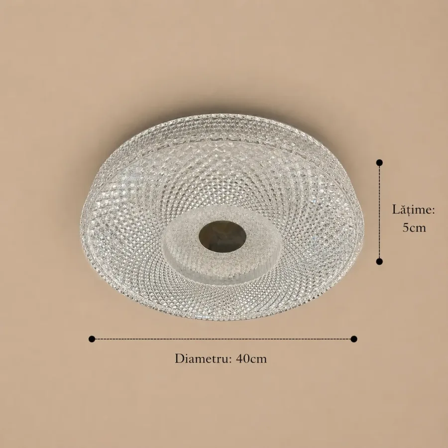 Astea-plafoniera led eleganta Diam.40cm cu telecomanda