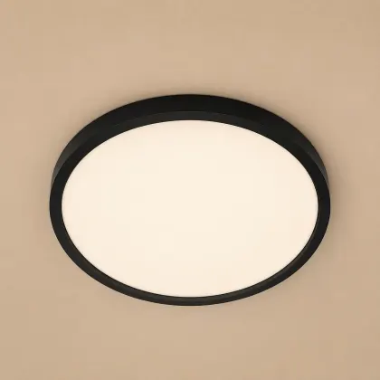 Nordica-plafoniera led Diam.40cm cu rama neagra