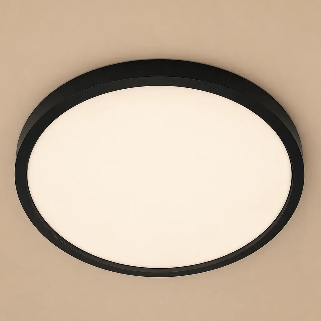 Nordica-plafoniera led Diam.50cm cu rama neagra